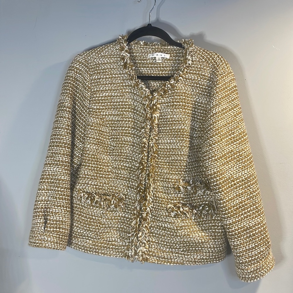 Cabi tan tweed jacket